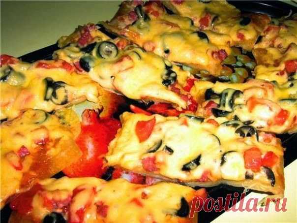 Домашние Рецепты как у мамы: Пицца для ленивых  Безумно вкуснo!! Быстро, легко и ОЧЕНЬ вкусно!