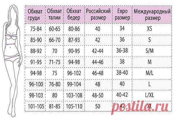 Универсальная табличка размеров 
Обязательно сохрани себе - пригодится
