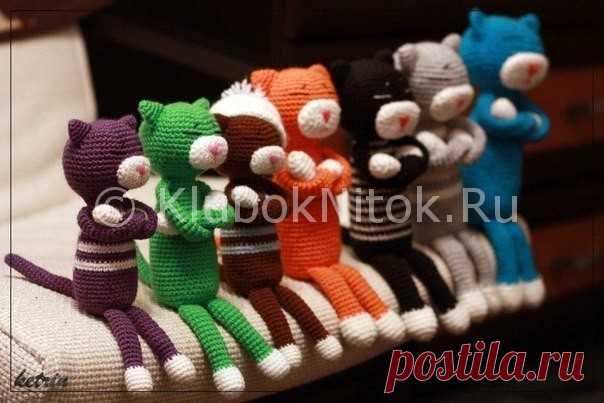 Кот Аминеко амигуруми | Вязание для детей | Вязание спицами и крючком. Схемы вязания.