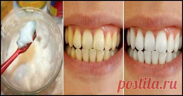 Отбеливайте зубы всего за 3 минуты, используя эти 2 натуральных ингредиента Просто невероятно!