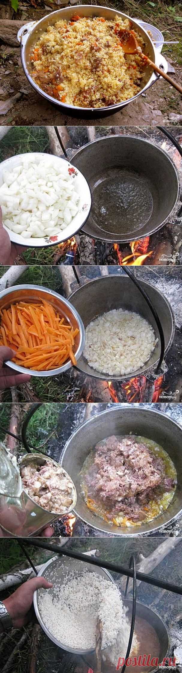 Плов с тушенкой - пошаговый кулинарный рецепт на Повар.ру