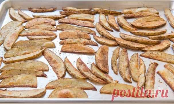 Картофельные дольки с чесноком - пошаговый рецепт с фото на Повар.ру