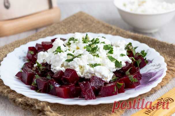 Салат из свеклы с творогом - пошаговый рецепт с фото на Повар.ру