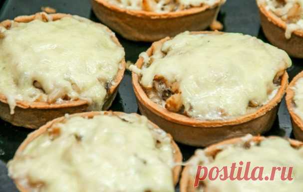 Тарталетки с сыром и грибами - пошаговый рецепт с фото на Повар.ру
