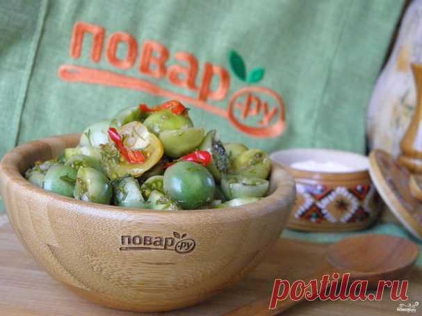 Зеленые помидоры без закатки - пошаговый рецепт с фото на Повар.ру