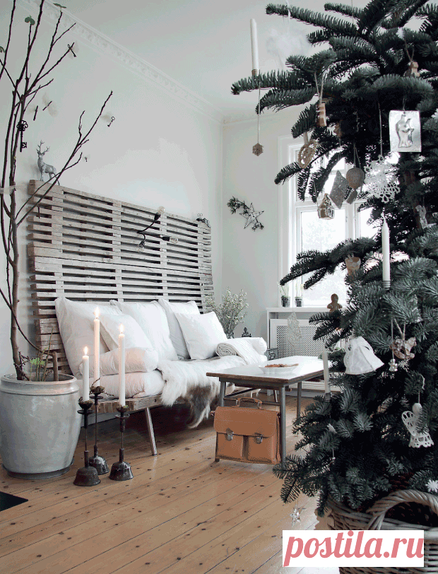 Новогодний интерьер: уютная квартира на севере Копенгагена | IVOREE