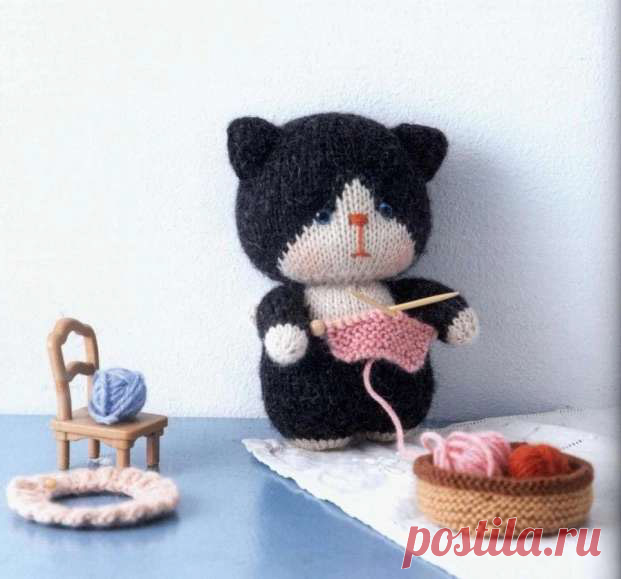 Игрушка Котёнок Ниу-Ниу - KNITTLY.ART