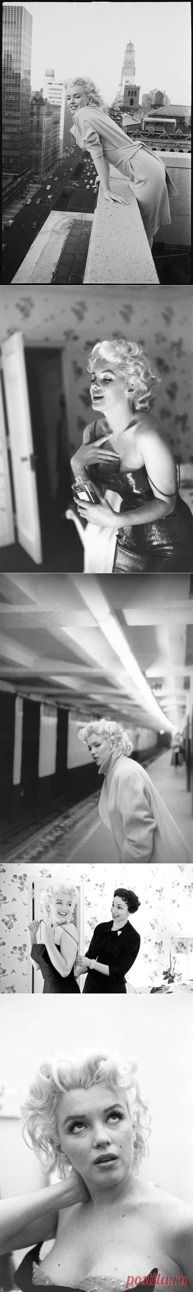 Редкие фотографии Мерлин Монро в Нью-Йорке.