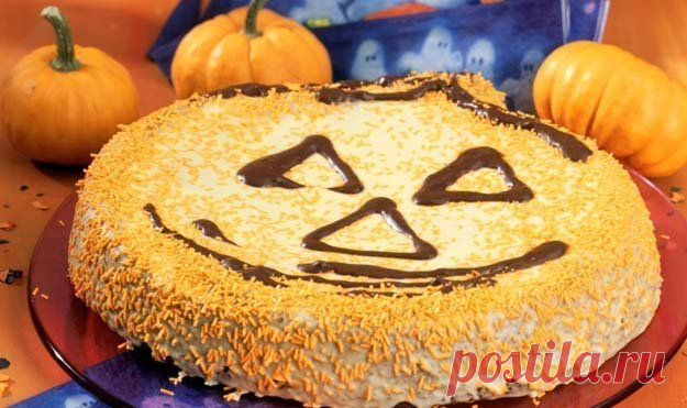 #Пирог_на_Хэллоуин: #рецепт с тыквой, с морковью и тыквенными семечками. Украшаем вместе (Пирог-призрак)!
- Если у вас нет детишек или вам не нравится этот #праздник, просто испеките этот #пирог на #Хэллоуин — он полезный и вкусный!