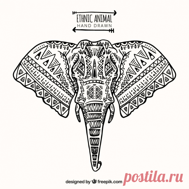 Ручной обращается этническая орнамент слон Более миллиона свободных векторов, PSD, фотографии и бесплатные иконки. Эксклюзивные халявы и все графические ресурсы, которые необходимые для ваших проектов
