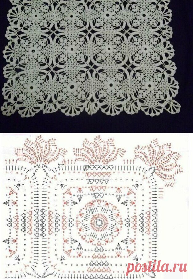 Скатерти из мотивов в белом цвете (схемы) подборка для вдохновения | 38 рукоделок | Яндекс Дзен