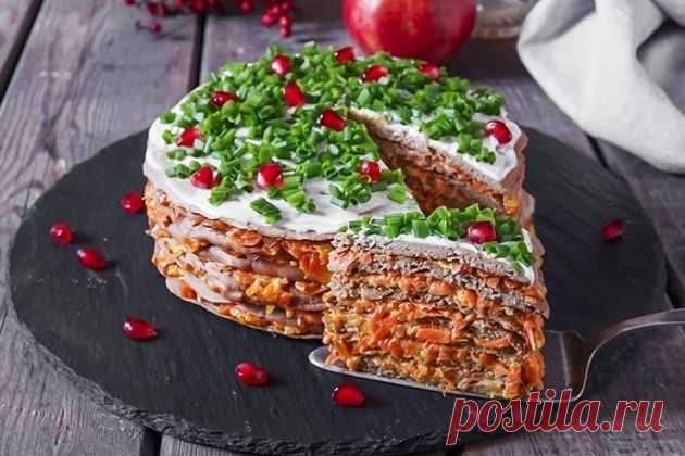 Как приготовить печеночный торт: отличная закуска и настоящее украшение стола | И рыба, и мясо Пульс Mail.ru