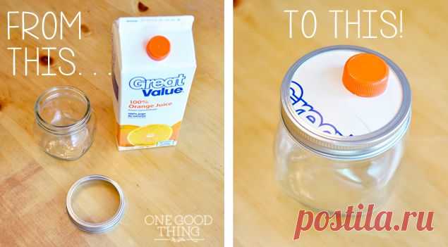 Turn A Mason Jar Into An Easy DIY Dispenser | One Good Thing by Jillee