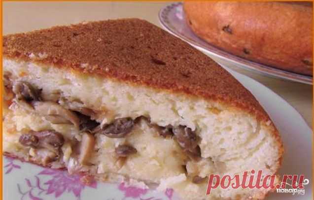 Пирог с грибами в мультиварке - пошаговый кулинарный рецепт на Повар.ру