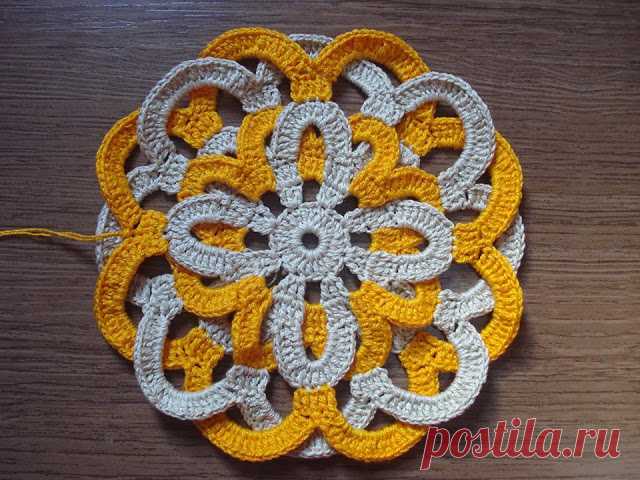 ergahandmade: Crochet Braid Motif + Free Pattern Step By Step