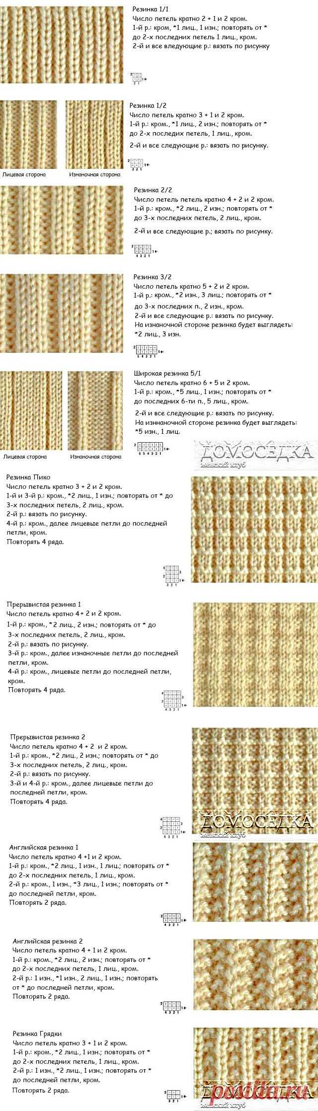 Резинки спицами | ДОМОСЕДКА