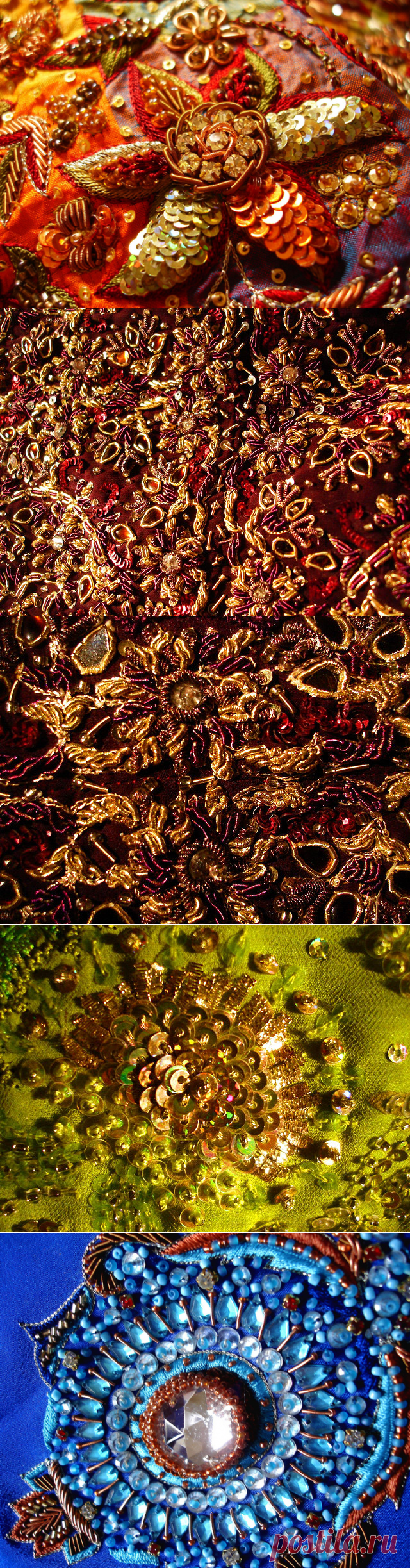 Зардози — индийская вышивка золотом — Рукоделие