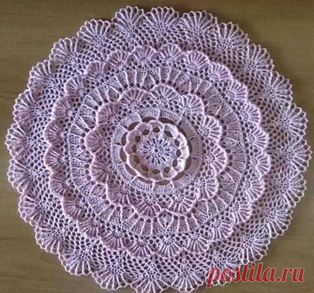 Описание вязания и схемы салфеток крючком - Crochet - Modnoe Vyazanie