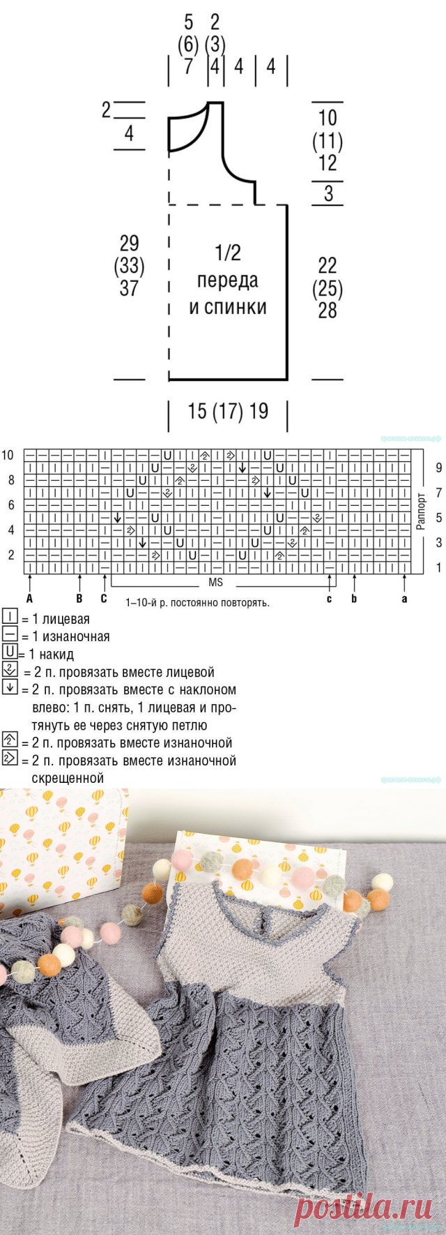 Вяжем детское платье — Красивое вязание