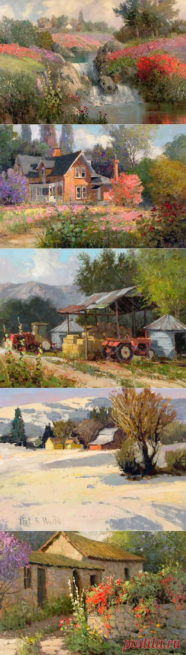 Теплый импрессионизм в картинах Кента Уоллиса (Kent Wallis)