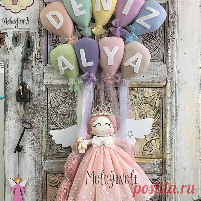 Renkler mis bol pudralar bol bol olsun dedik #balon iki isim oldu #melegineli #kapisusu #baby #nursery #dolls