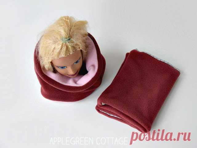 How To Make a Fleece Neck Warmer (+ 3-Size Template) - AppleGreen Cottage