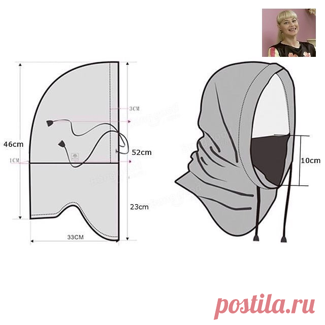 Капюшон-снуд. Шить легко и просто.