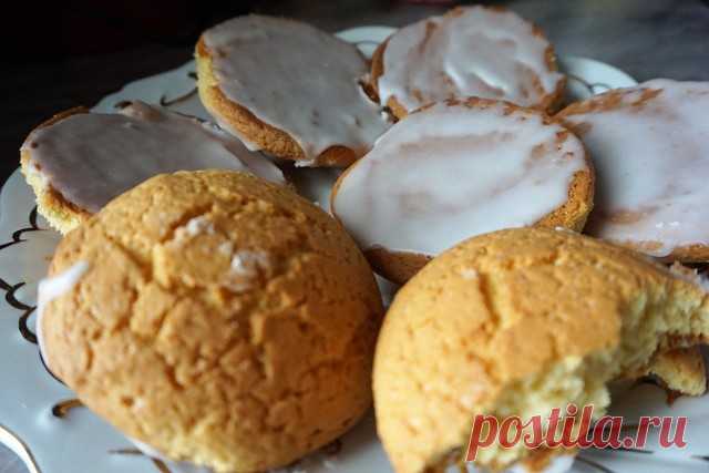 Печенье «Американер» с лимонной глазурью, рецепт с фото Нежное и ароматное печенье с лимонной глазурью.