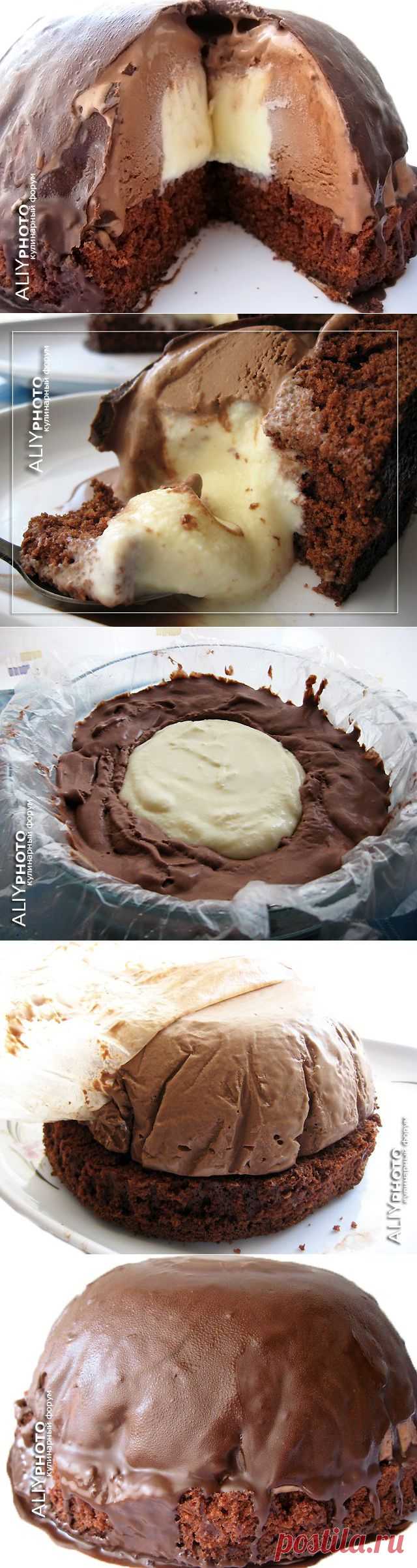 1. "Шоколадная бомба" (холодный десерт)