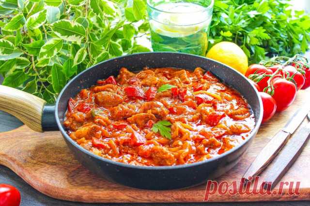 Свинина с томатной пастой на сковороде рецепт с фото пошагово - 1000.menu
