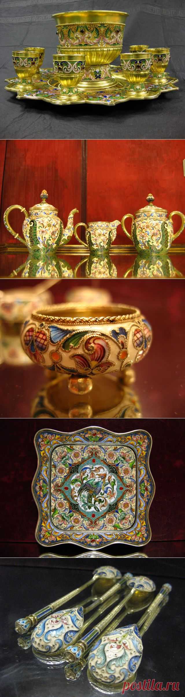 Русское антикварное серебро Faberge | Feodor Ruckert.