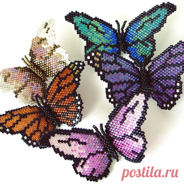 Five finished butterfly pins...finally!!😍 #butterfly #butterflypin #delica #handmade #handmadepin #seedbeads #beading #handmadejewelry #beadweaving #beaded #casualchic #jewelrydesign #casualstyle #instajewelry #brickstitch #jewelrygram #