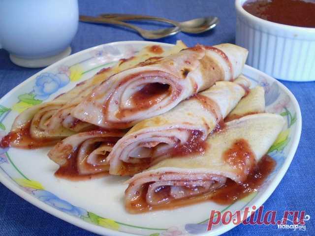 Блинчики с джемом - пошаговый рецепт с фото на Повар.ру