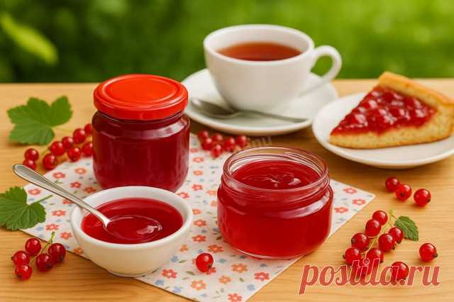 Желе из красной смородины на зиму без желатина рецепт с фото пошагово - 1000.menu