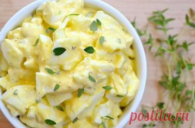Салат яичный- пошаговый рецепт с фото | Рецепты салатов