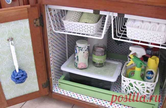 Тумба под раковину: организуем место для хранения - Идеи для кухни