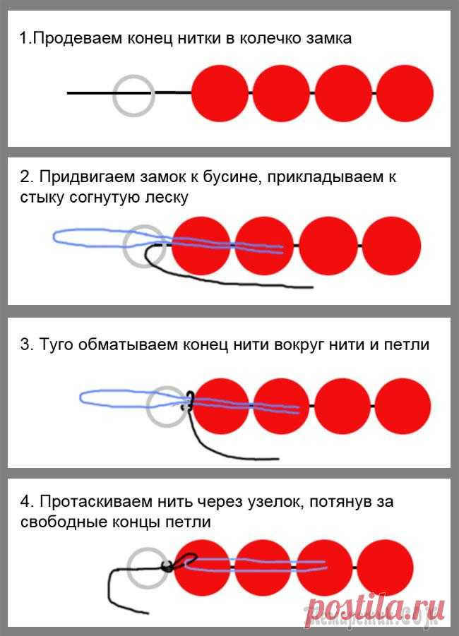 Учимся правильно собирать бусы на нитке. Мастер-класс для начинающих.