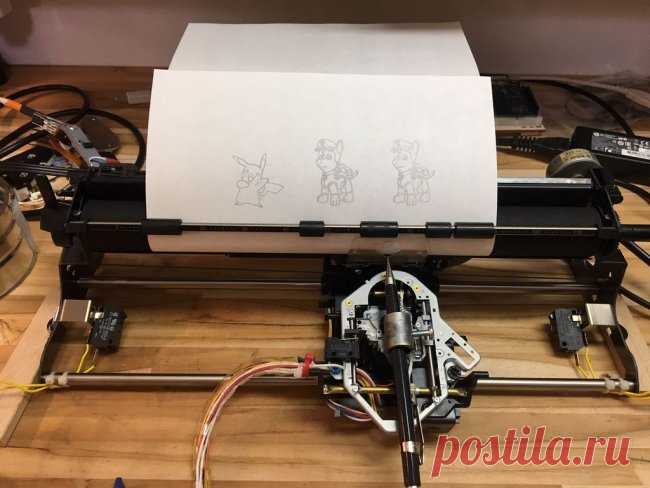 Как переделать электрическую пишущую машинку в машинку для рисования