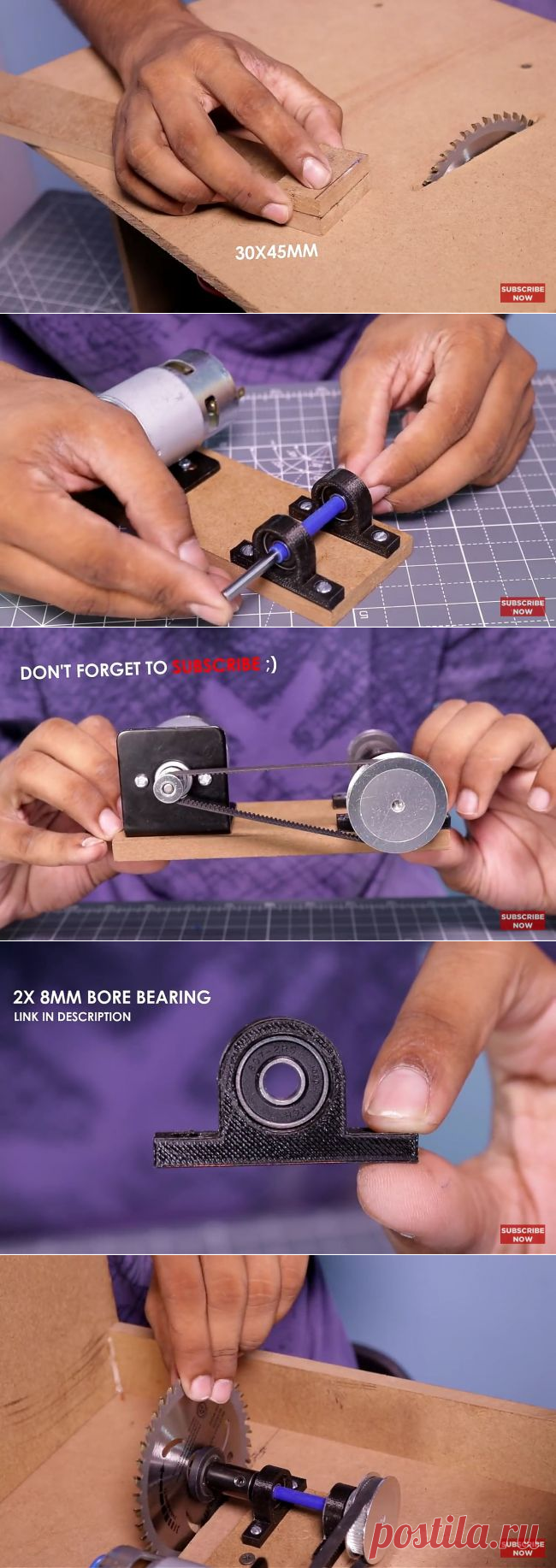 Как сделать миниатюрную циркулярную пилу — ОчУмелые ручки