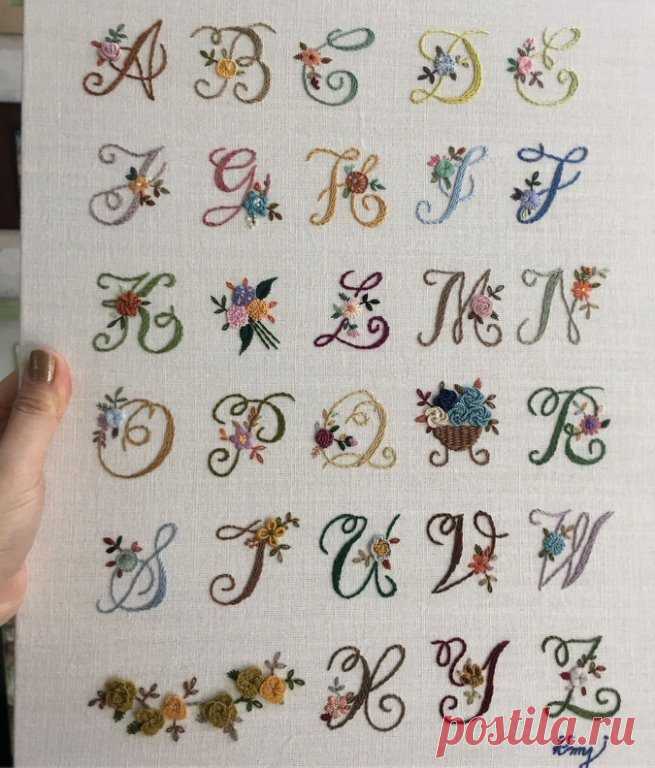 🦋🌶 Вышивка: алфавит