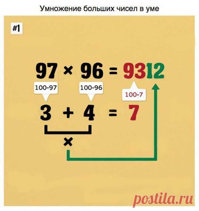 Хитрости для быстрого счета | Делимся советами