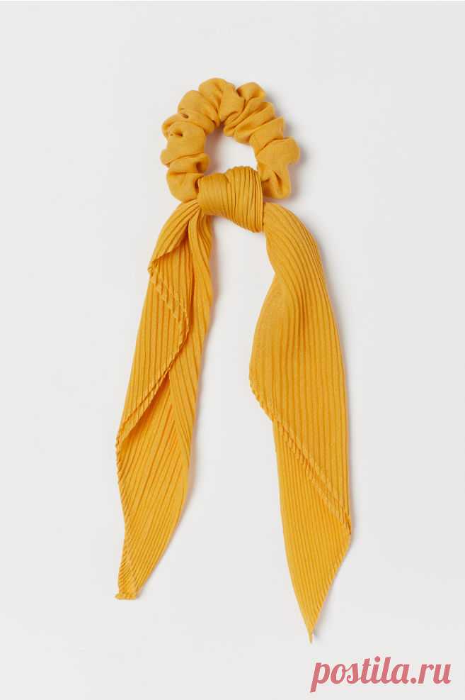 Резинка для волос с завязками - Желтый - | H&M RU