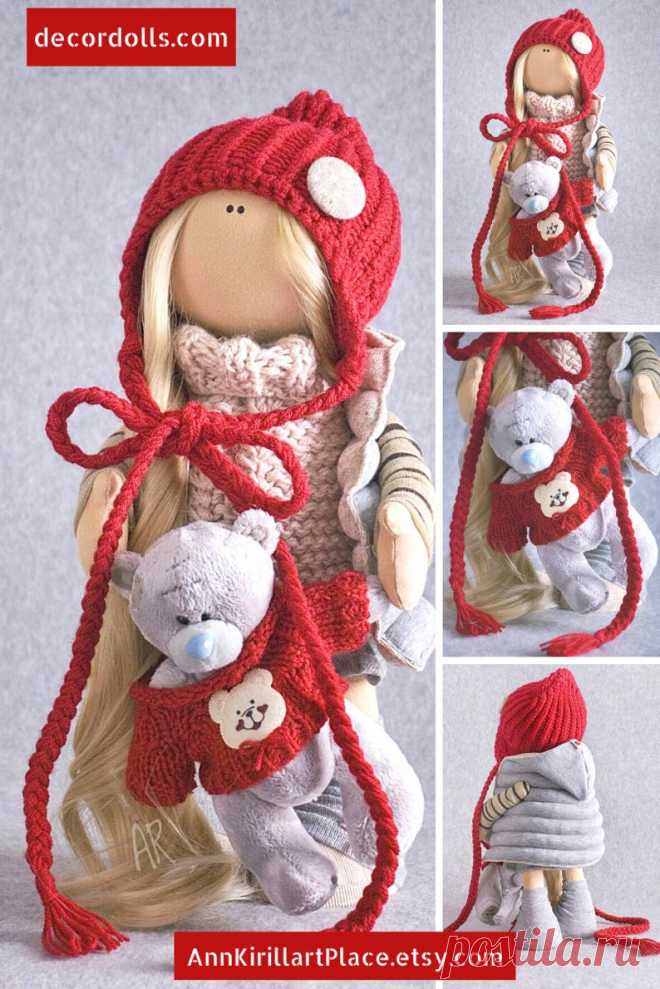 Xmas Gift Doll Textile Rag Doll Tilda Cloth Doll Nursery | Etsy