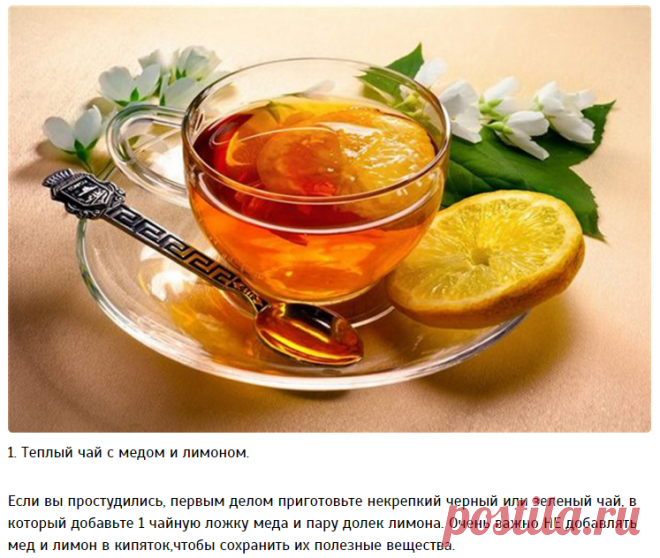10 напитков народной медицины от простуды / Будьте здоровы