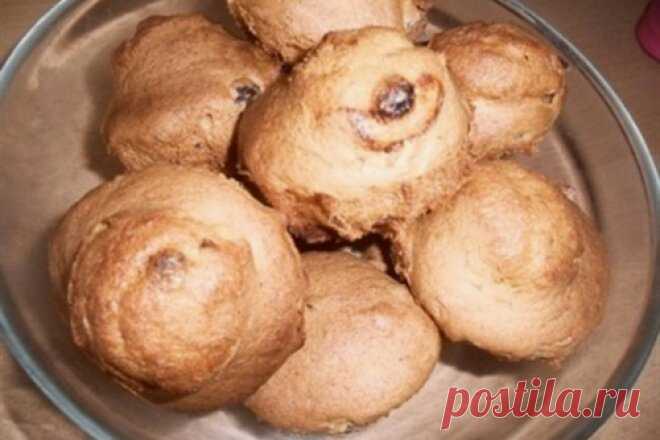 Безглютеновые кукурузные кексы с орехами и изюмом, рецепт с фото