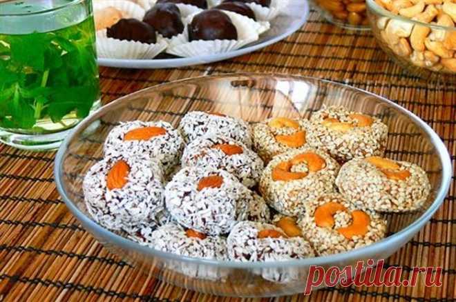Пирожные из сухофруктов с кунжутом - рецепт с фото / Простые рецепты