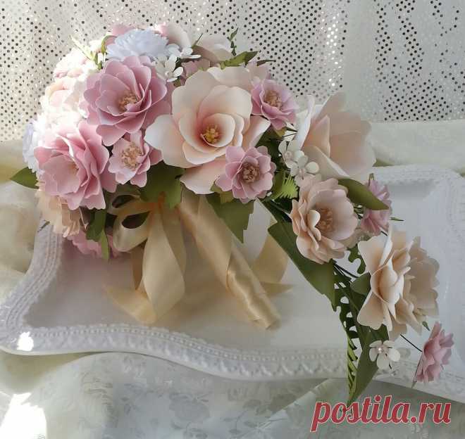 Paper Bouquet Cascading Bouquet Paper by morepaperthanshoes