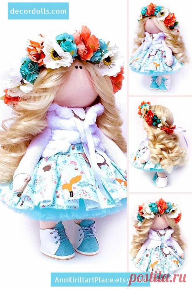 Nursery Decor Doll Handmade Interior Art Cloth Doll Baby | Etsy