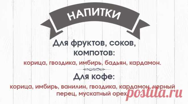 Шпаргалка для хозяйки: какие специи подходят к каким блюдам - БАгиня