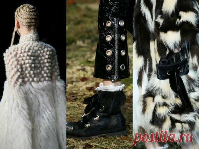 Сказочный мир: детали с показа Alexander McQueen осень-зима 2014/2015 | Мода
